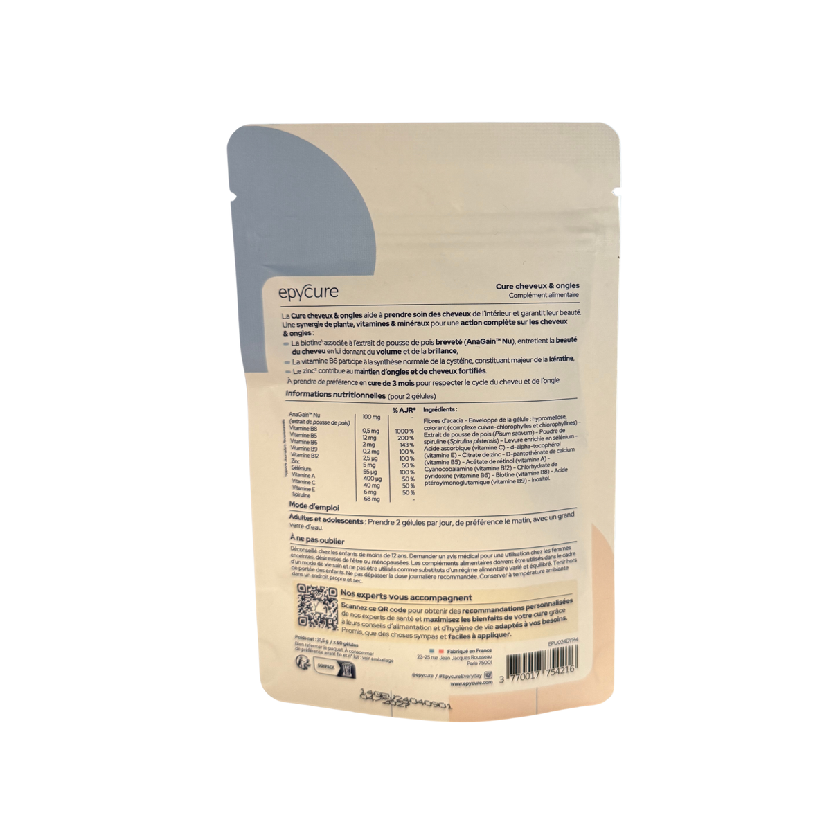 Cure Essentiel Cheveux & Ongles Epycure