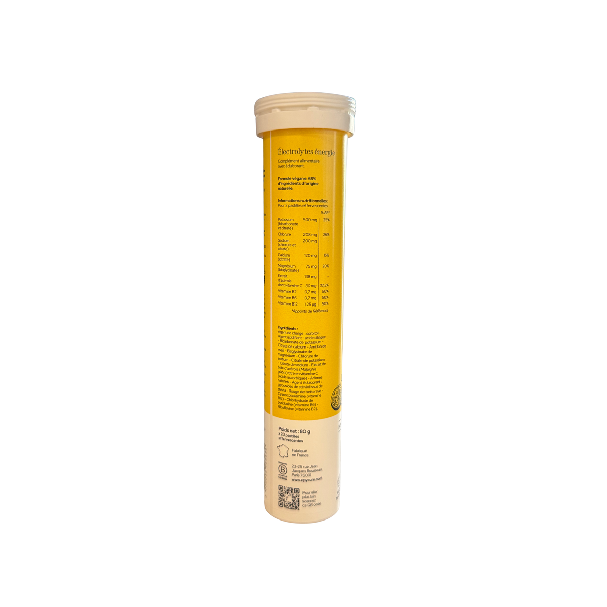 Électrolytes énergie - 2 saveurs disponibles