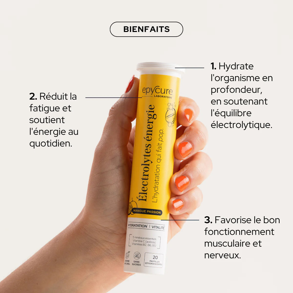 Électrolytes énergie - 2 saveurs disponibles