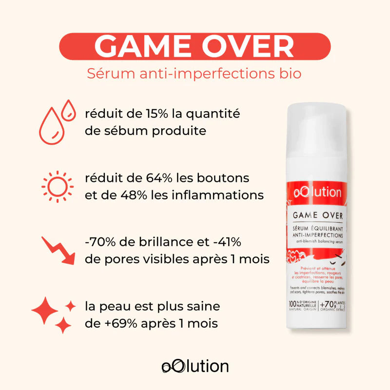 Sérum anti imperfections purifiant et régulateur- Game Over