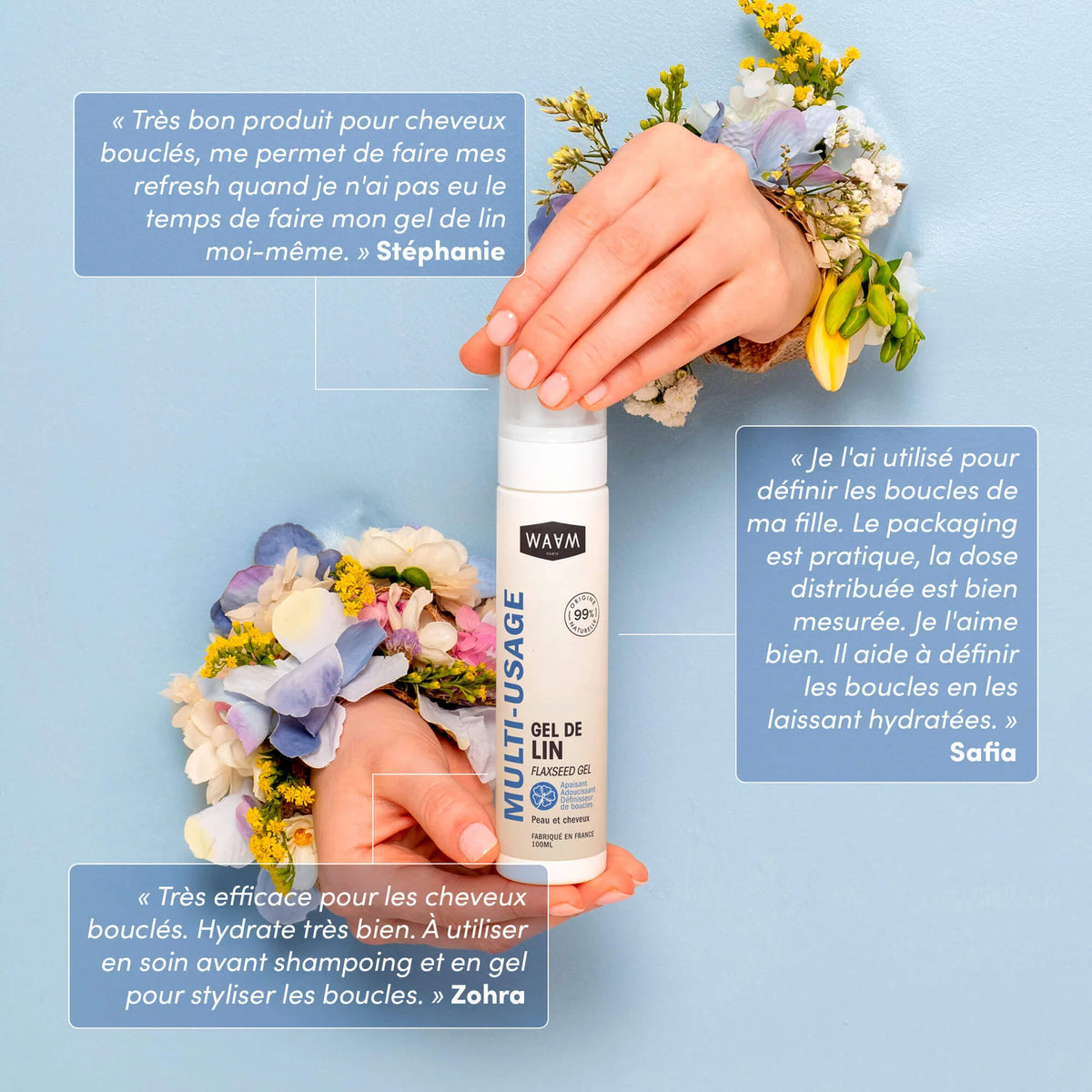 Gel di lino organico da 100 ml