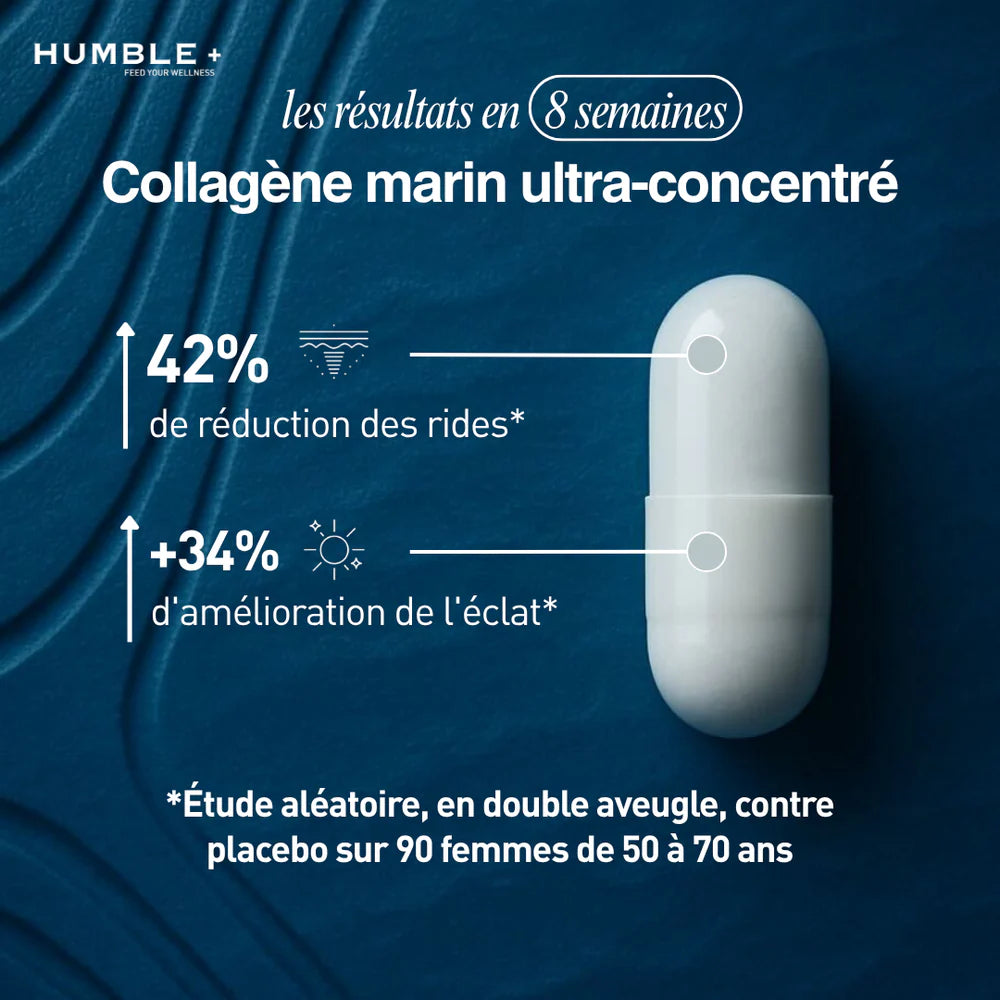 Collagène Marin Ultra-Concentré en Gélules Humble+