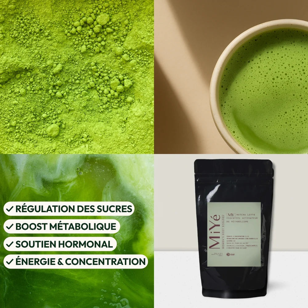 Matcha latte essentiel activateur de métabolisme