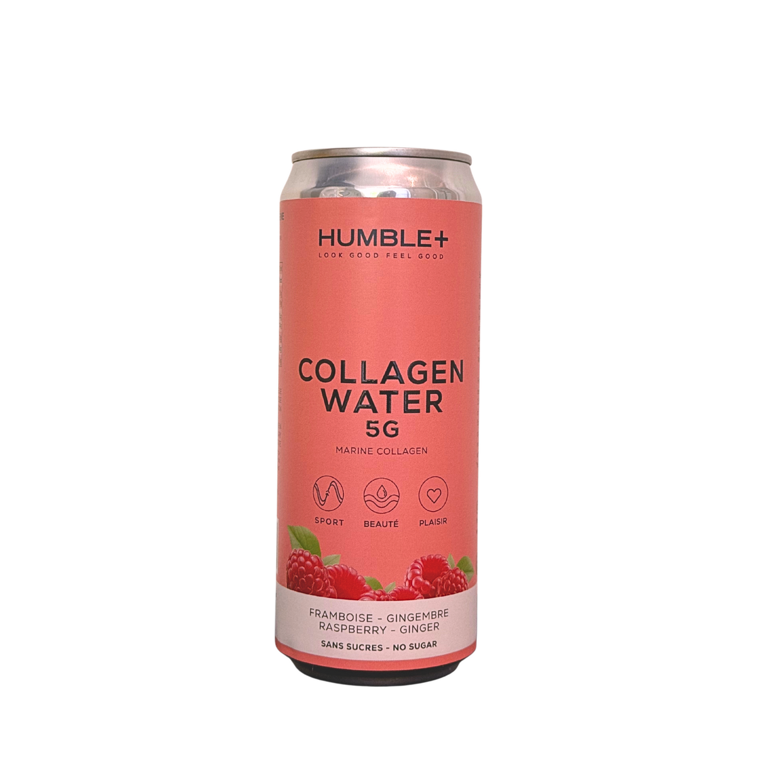 Boisson au Collagène Marin Framboise & Gingembre Humble+