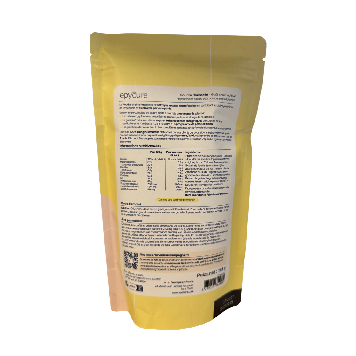 Draining Ephycure powder