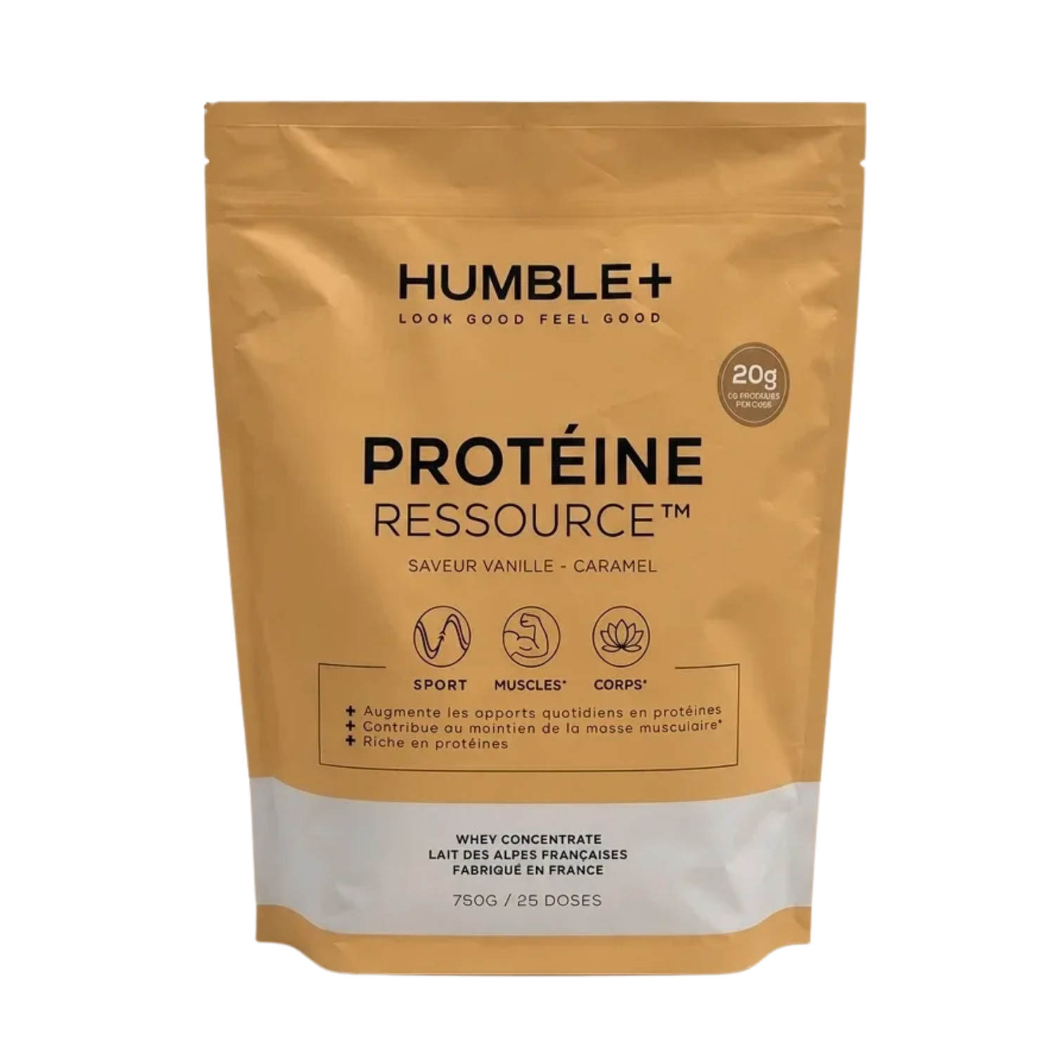 Protéine + Collagène marin Vanille et Caramel en Poudre Humble+