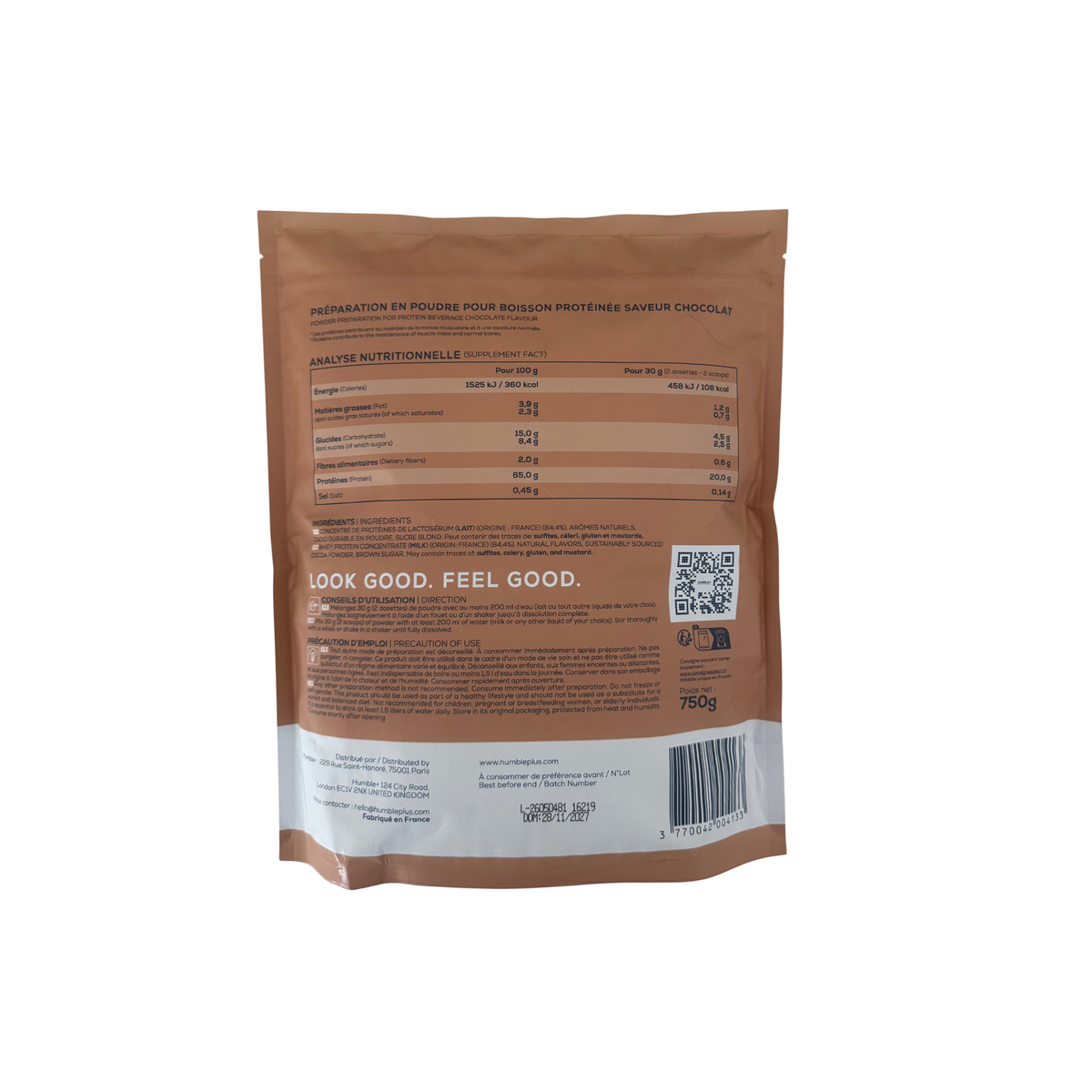 Protéine Ressource Chocolat poudre