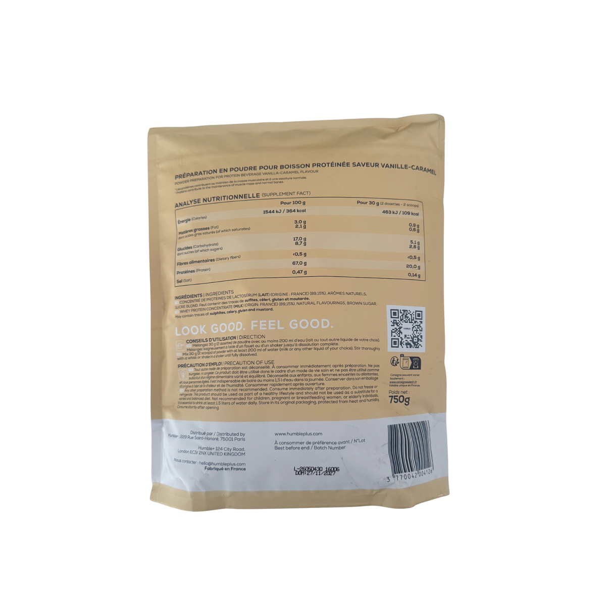 Protéine Ressource Vanille Caramel poudre